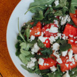 watermelon and arugula salad