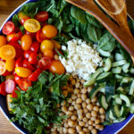 This Quinoa and Spinach Salad packs in the protein made with juicy tomatoes and cucumber, chickpeas and a piquant paprika dressing.