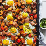 sweet potato hash with eggs